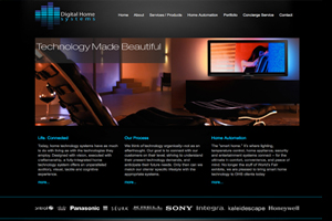 Website for Custom Home Theater Company in NY